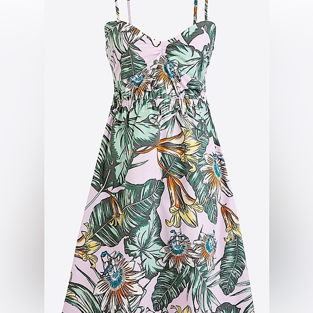 J. Crew Poplin Poplin Summer Dress || Floral Print